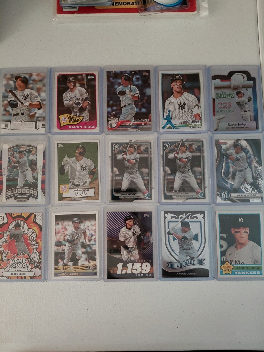 MLB Aaron Judge Yankees Trading Card Set - White & Navy Accents